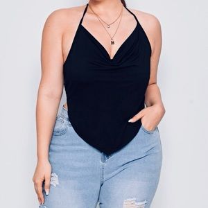 Blk halter top